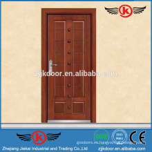 JK-A9001Turkey fuerte puerta de acero blindada de madera con bisagra